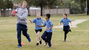 Jake Stringer has ’em running at Melton South Primary School