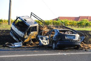 Car, truck collide – seven in hospital