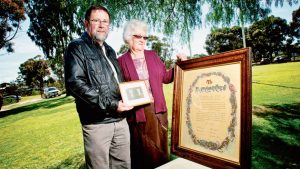 Honour scroll finds a new home