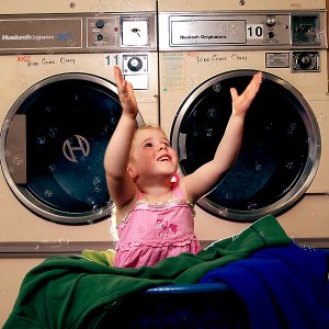 Why laundrettes still scrub up