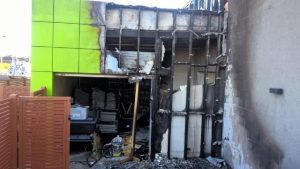 Fire closes creek centre