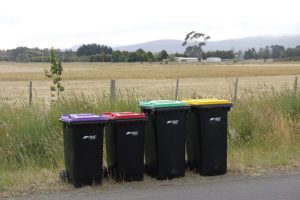 Four bin recycling system for all