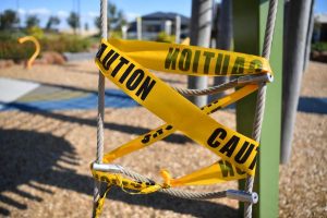 Playgrounds closed as childcare restricted