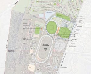Redevelopment plans off and racing