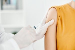 A needle-phobic gets the jab