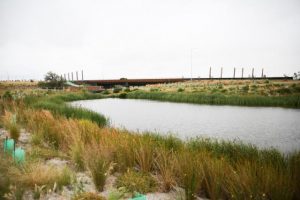 Woodlea crosses a new bridge