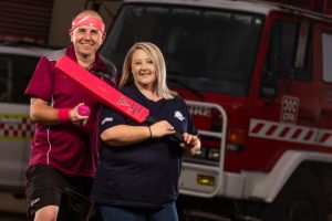 Pink stumps for charity