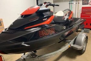 Jet ski and trailer allegedly stolen from parking lot