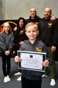 Young cancer survivor recieves special award