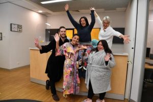 Locals wearing PJs to work for a good cause