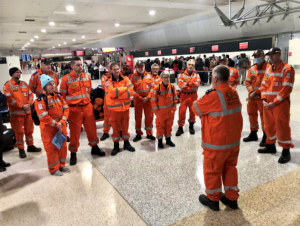 Local volunteer helping in NSW floods