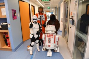 Community volunteers bring galactic cheer out west