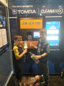 Recycling to local scouts on big adventure