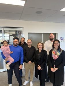 School bus stopping off at Mt Atkinson