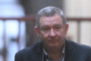 Behind the court doors