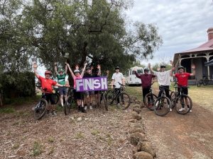 Teens ride their bikes for mental health