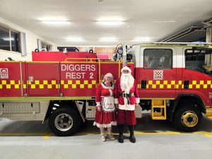 Santa switches sleigh for a truck