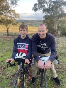 Family prepares to pedal