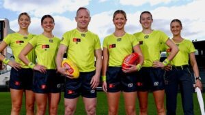 Chamberlain to umpire AFLW