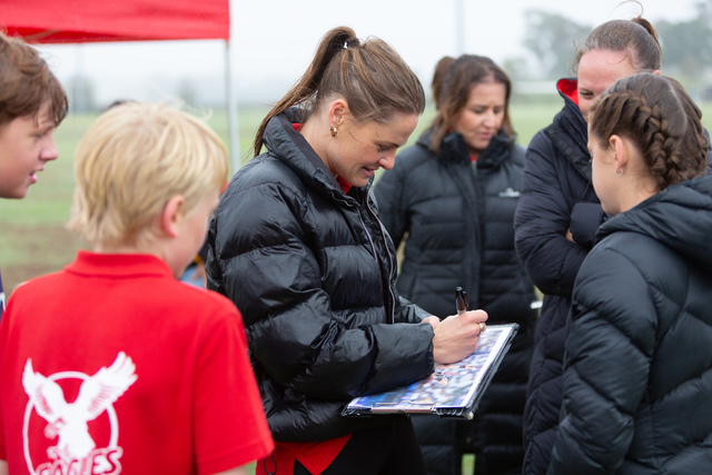 Gold medallist vaults in