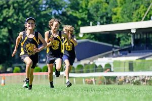 Run around the race track