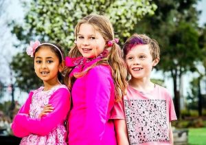 Kids rock it for pink day