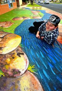 Footpath mural livens up Melton South